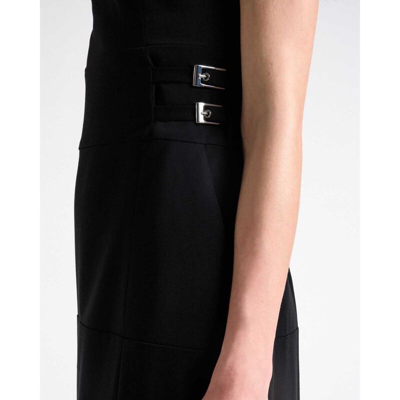Cue Stretch Twill Buckle Midi Dress image number 2
